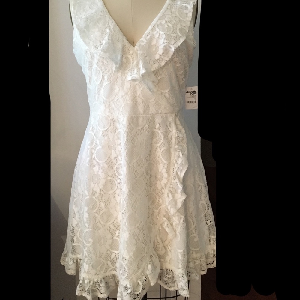 Charlotte Russe White Lace Dress
